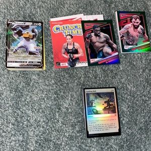 60 RARE POKÉMON CARDS. 60 RARE POKÉMON CARDS. 100 super RARE DONRUSS UFC CARDS